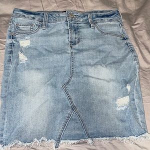 Jean skirt.